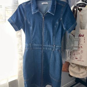 Hollister Denim zip up dress